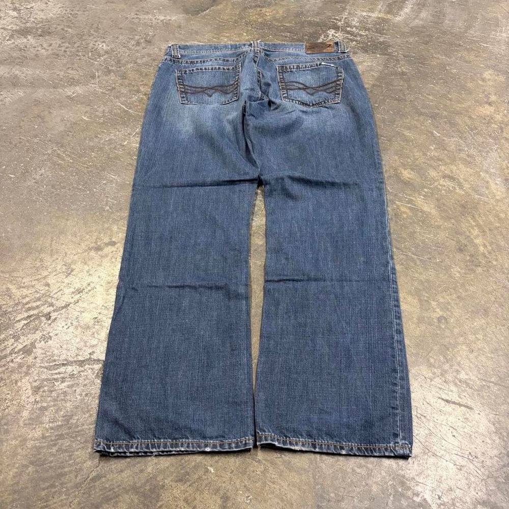 Seven7 Mens Baggy Skater Jeans 38x34 Blue Y2K Vintage Grunge Loose Fit 0287